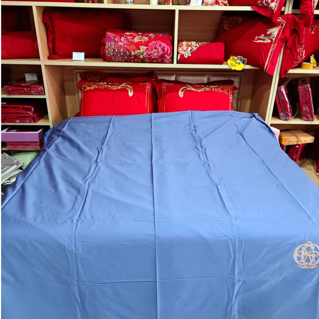 长绒棉被罩新疆全棉纯棉全棉被套绣花
