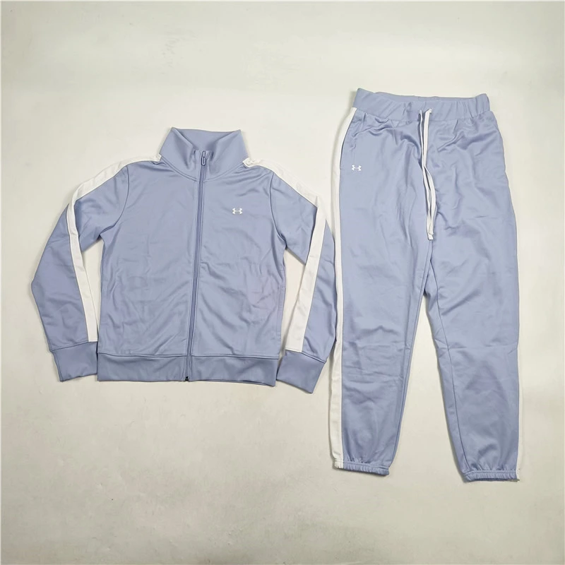 安德玛运动套装女秋季针织运动服透气外套休闲卫裤两件套1365147