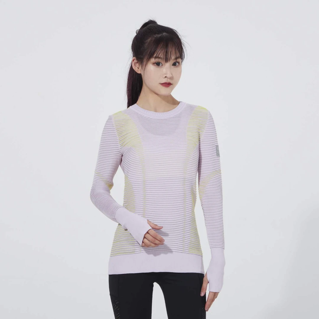 UA安德玛 长袖T恤女子春秋运动粉色训练服薄卫衣 1354394-570