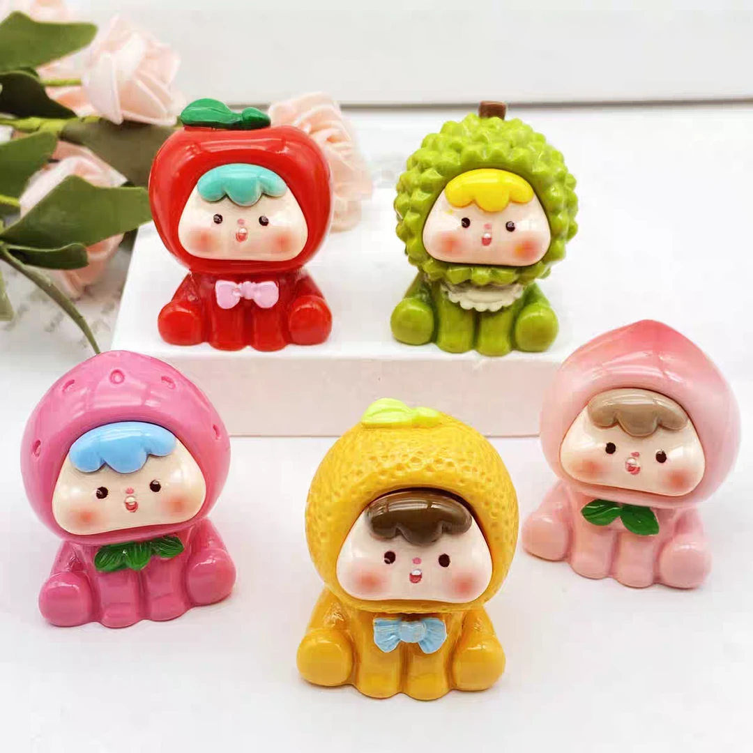 【九宫格】 二代水果标准大小实色透色混拆diy可爱创意摆件饰品吊坠