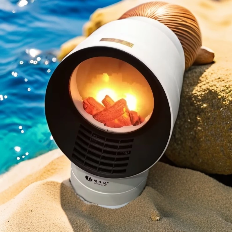 电暖风机立式桌面取暖器大面积烤火炉台式小型便携