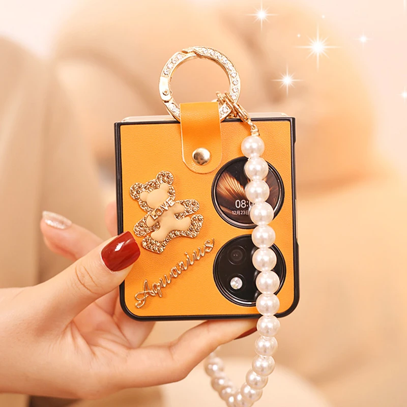 高档斜挎华为Pocket2手机壳保护壳PocketS折叠p50pocket防摔女款2