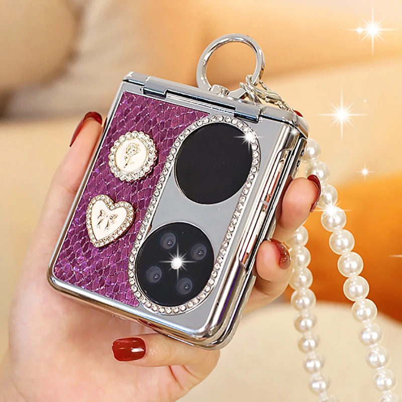 全包适用华为pocket2手机壳优享版折叠pockets女pocket 2防摔紫色