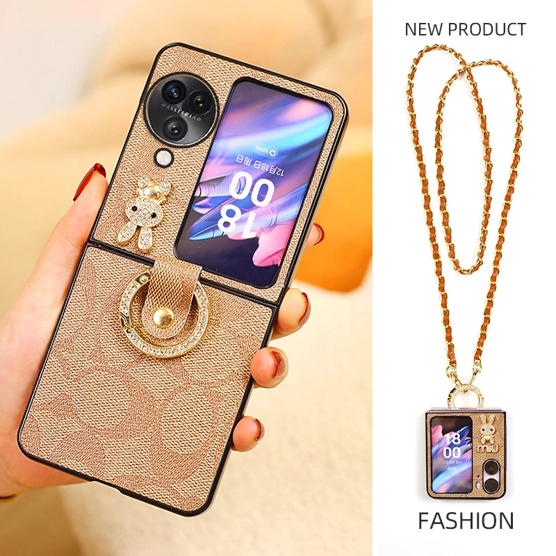 高档oppofindn3flip手机壳折叠findn3flip挂绳n2flip防摔女n3flip