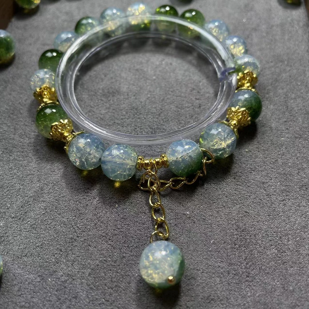 【白米饭DIY手作】散珠琉璃珠DIY手链手作手工串珠子编制烤漆瓷珠