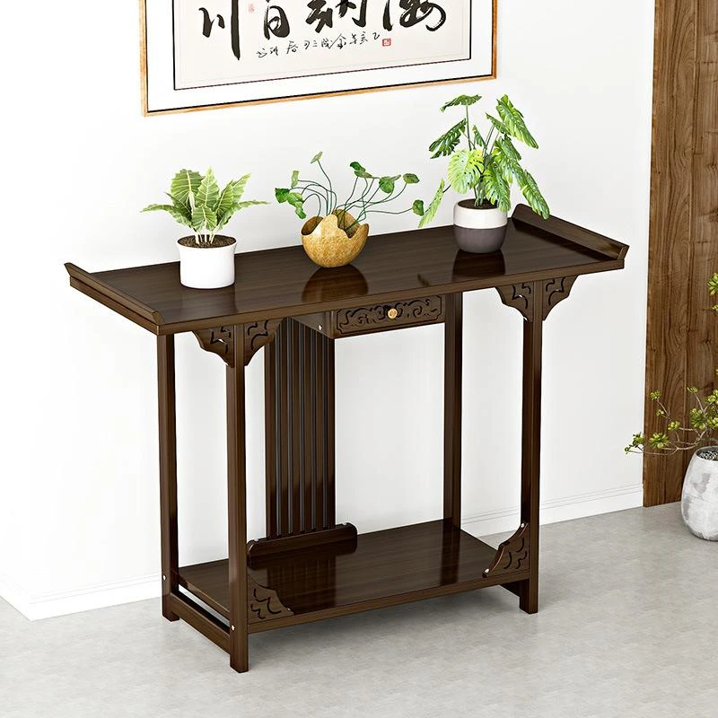 新中式供桌家用香案中堂神台贡桌玄关柜现代贡台佛桌上香神台