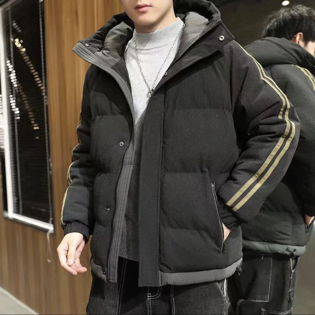 【亏米清仓】冬季潮流款情侣大码骑行棉服连帽加厚休闲棉服