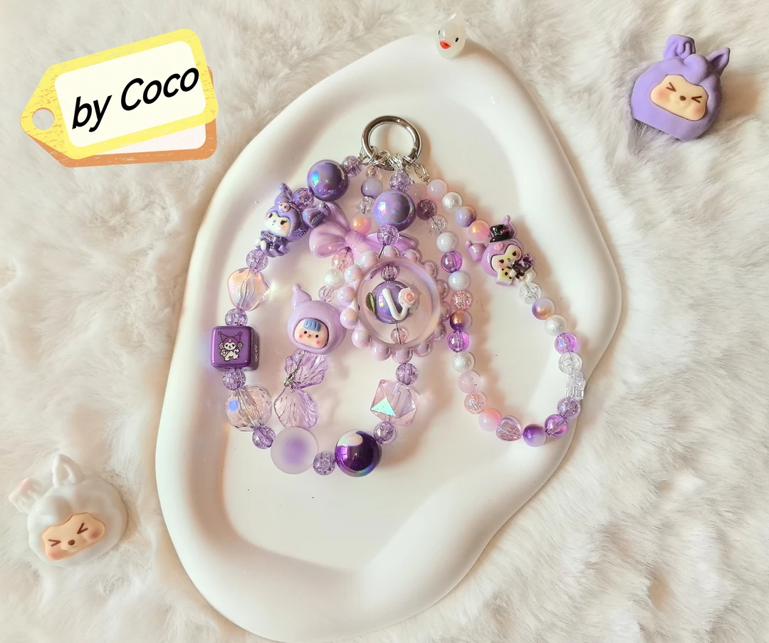 紫气东来 DIY个性手机链可爱ins串珠挂绳
