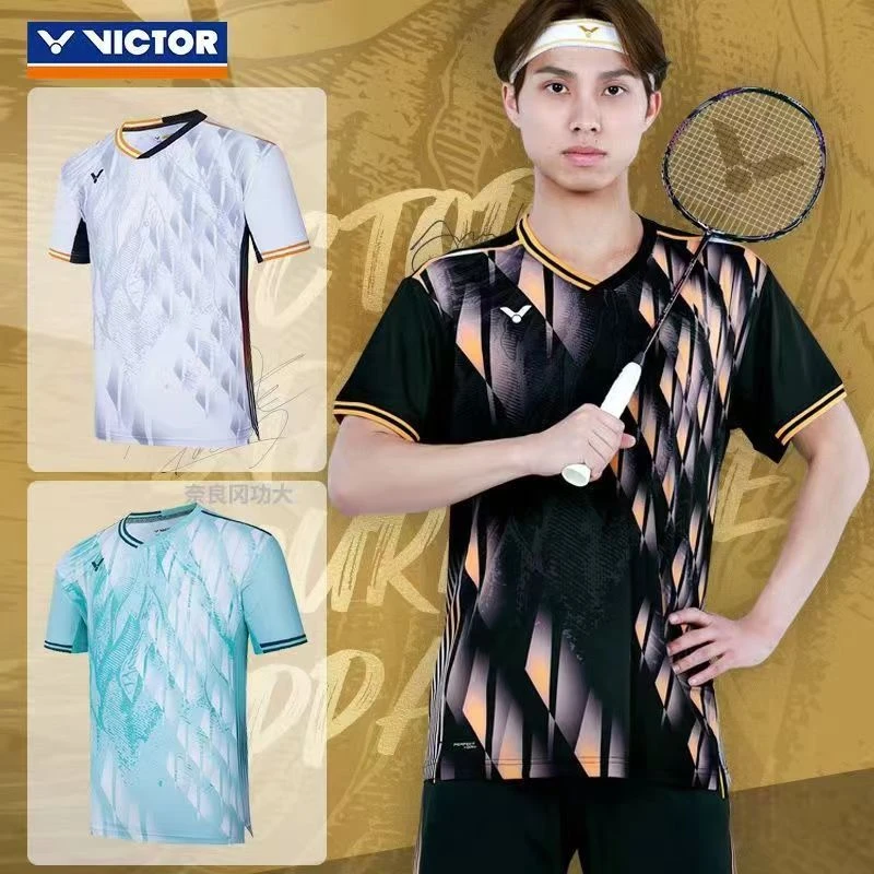 VICTOR威克多羽毛球服大赛服系列同款速干T恤 T-45000 T-46000