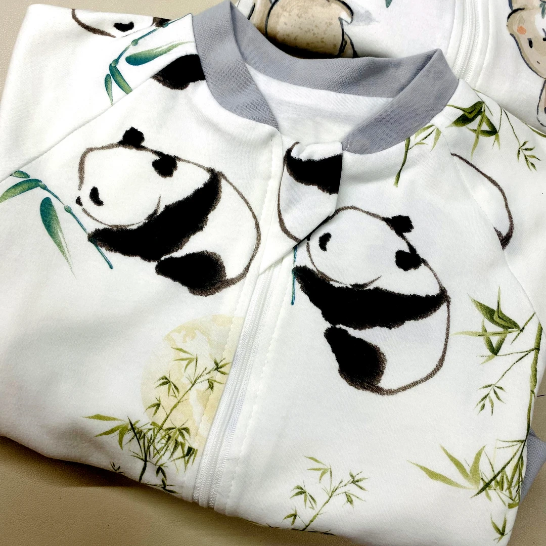 秋冬季双层纯棉睡袋婴儿分腿睡袋儿童男女宝宝连体睡衣防踢被神器