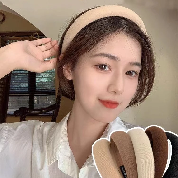 【美拉德】网红增高颅顶简约气质发箍女秋冬发捆洗脸头箍头饰品纯色