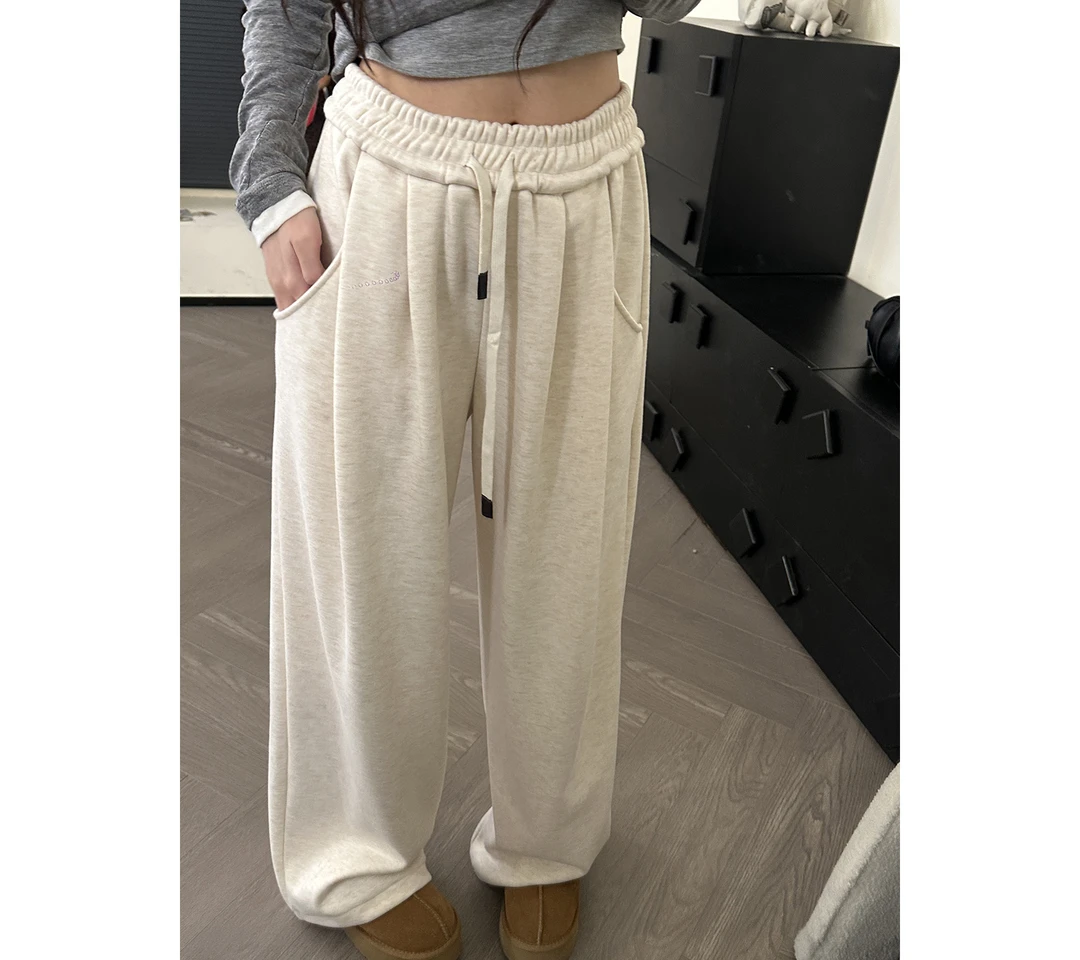 CHACHA【加绒山本抖抖裤】高腰显瘦加绒时尚百搭休闲裤