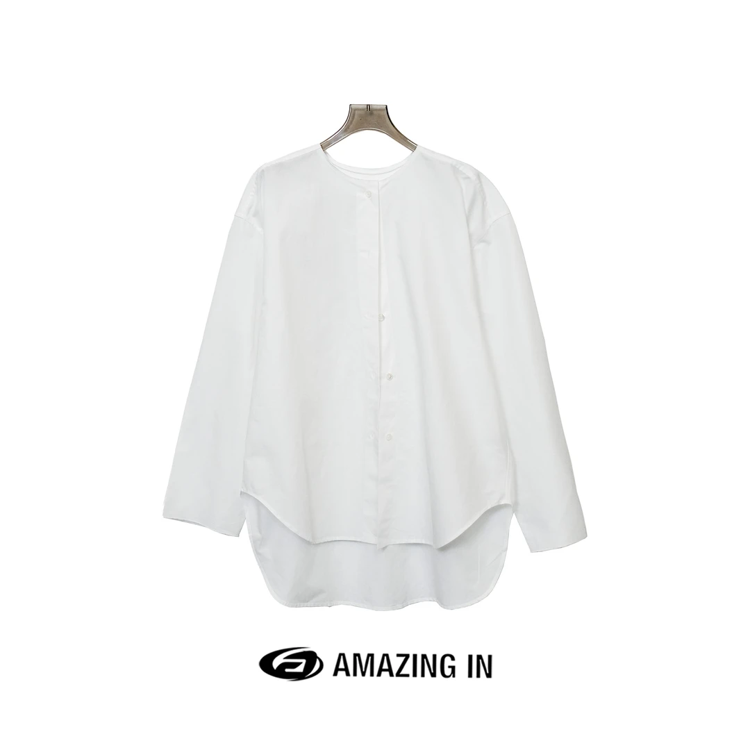 AMAZING IN "白雾森林"春夏宽松简约百搭衬衫 A240417-JM-12456