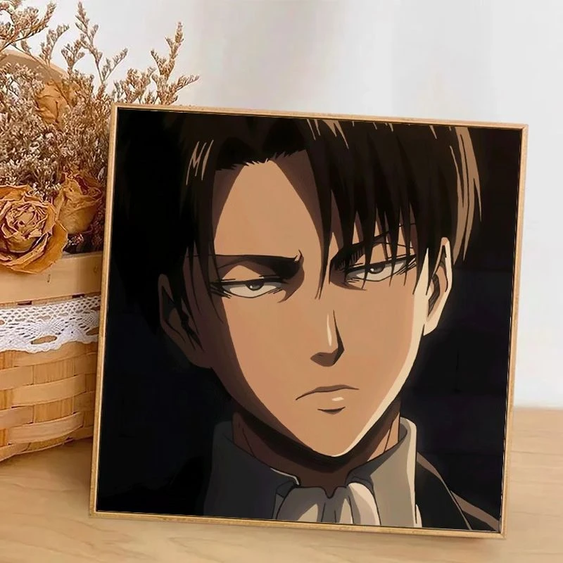 进击的巨人数字油画diy手工填色画卡通人物油彩画手绘涂色装饰画
