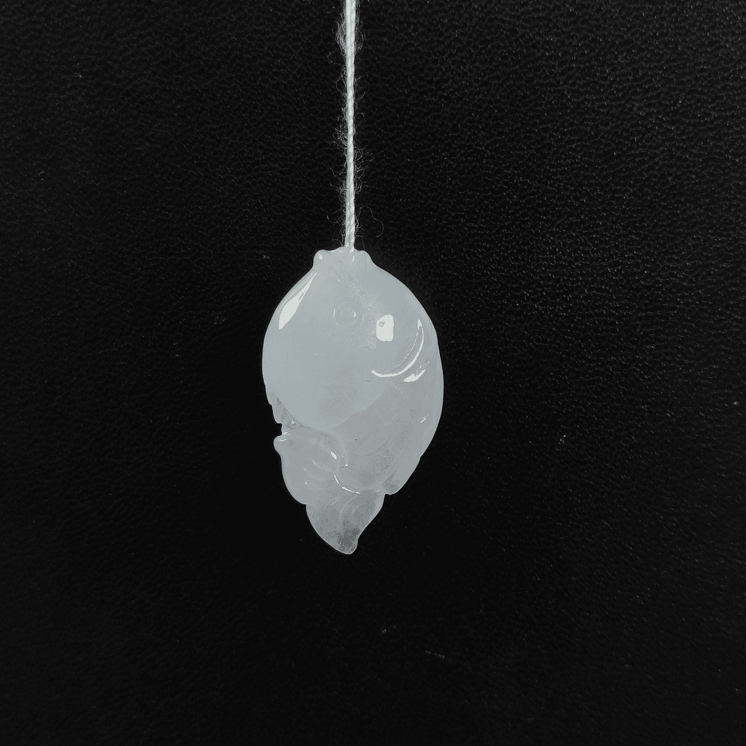 【古董售卖】【近现代】TY00227翡翠鱼型挂件