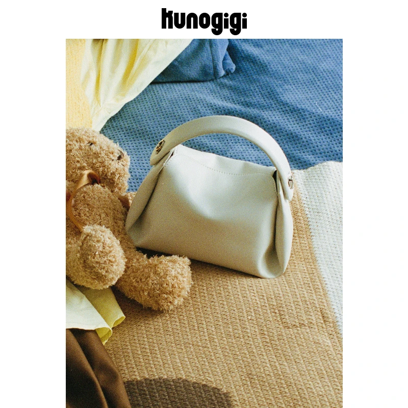 Kunogigi/古良吉吉软烟盒女小众设计高级感白色小包手提斜挎包包