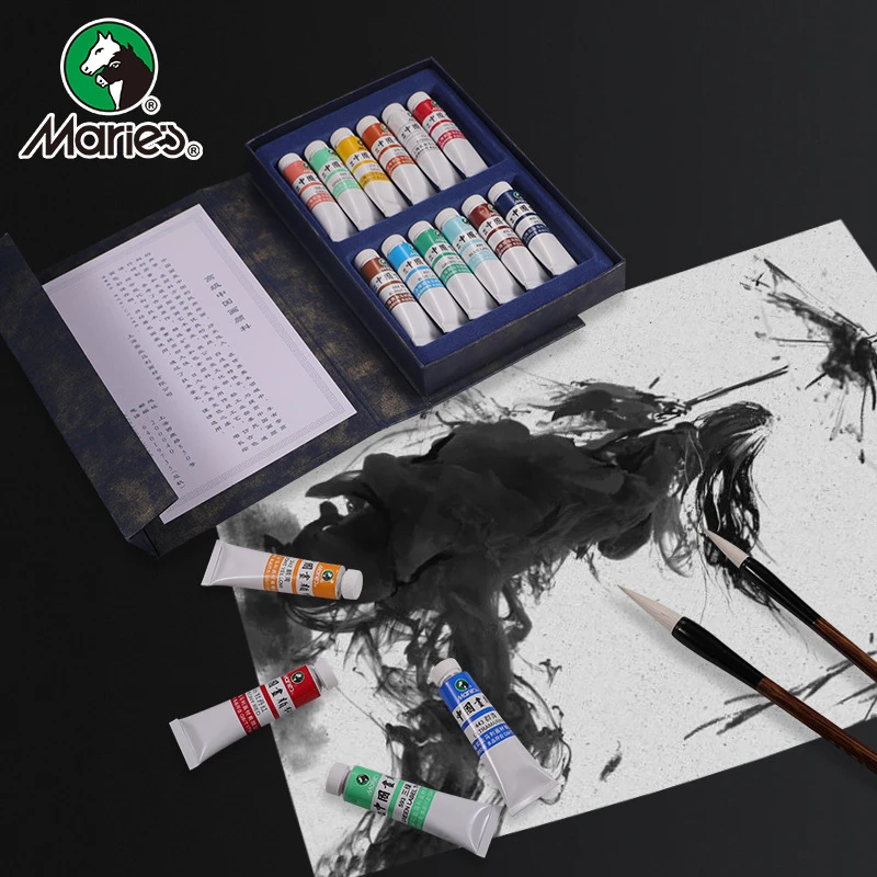 Marie’s/马利艺术家系列9ml国画颜料色彩细腻矿物质管状国画颜料