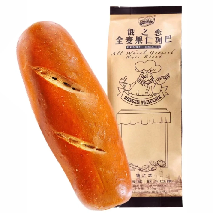 【拍一发二】俄罗斯风味俄之恋全麦果仁夹心列巴早餐营养面包300g