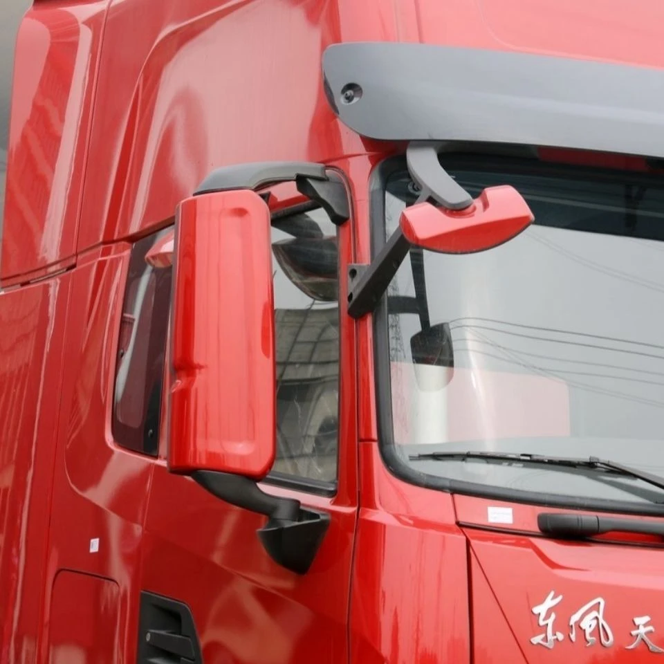 适用东风天龙KL倒车镜反光镜前下视镜补盲门镜照地倒车镜原装配件