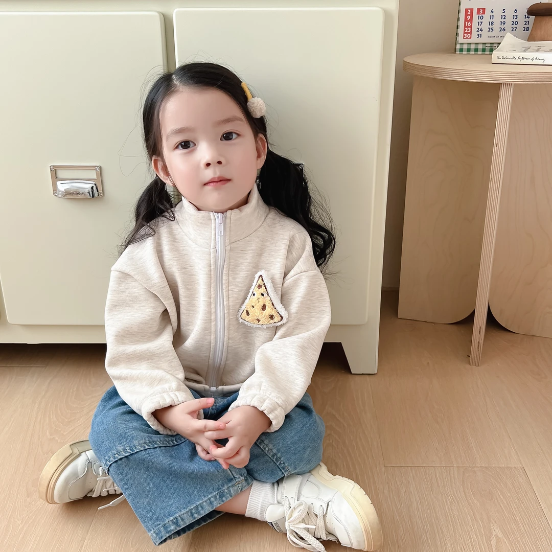 【自播】儿童时尚保暖男童女童外套上衣玩偶拉链外套