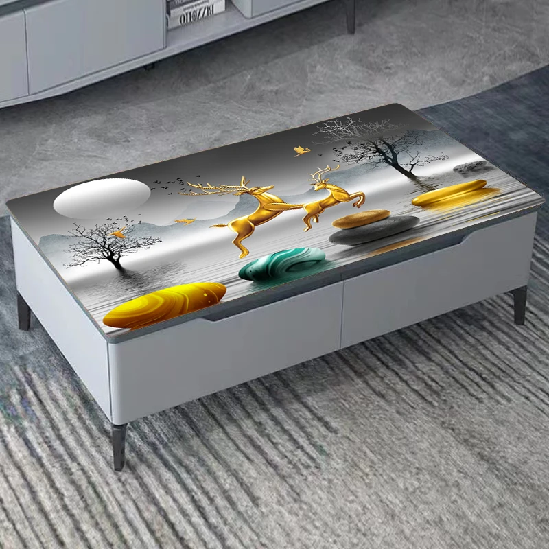 北欧软玻璃桌垫桌布防水防油免洗PVC防烫轻奢ins现代餐桌茶几台布