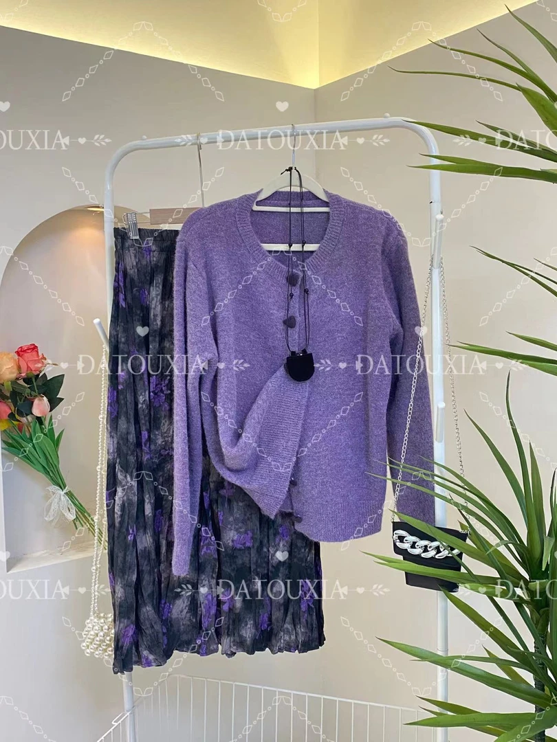 I[123-322]春夏气质百搭显瘦休闲风毛针织衫女