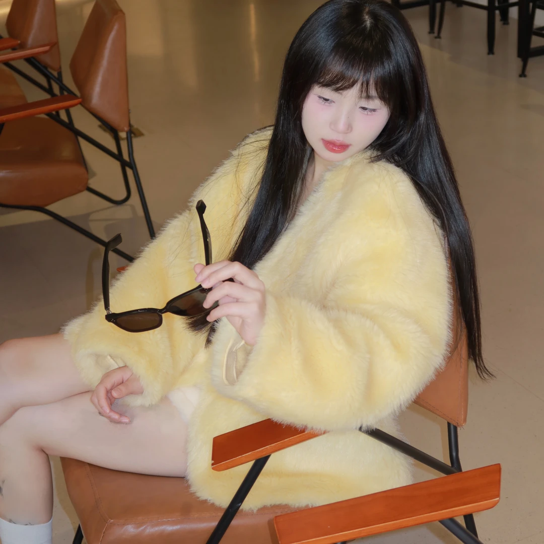 ouousweety【carly小姐】气质轻奢秋冬保暖毛毛外套