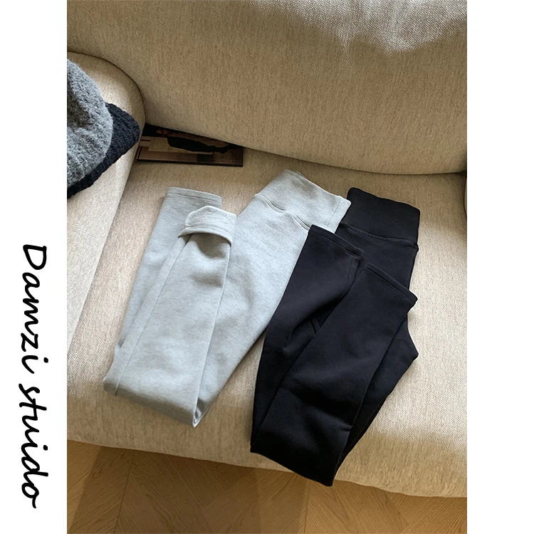 DA麦子 升温打底裤 真的收腹又修饰腿型抓绒打底裤 MZ3346升温