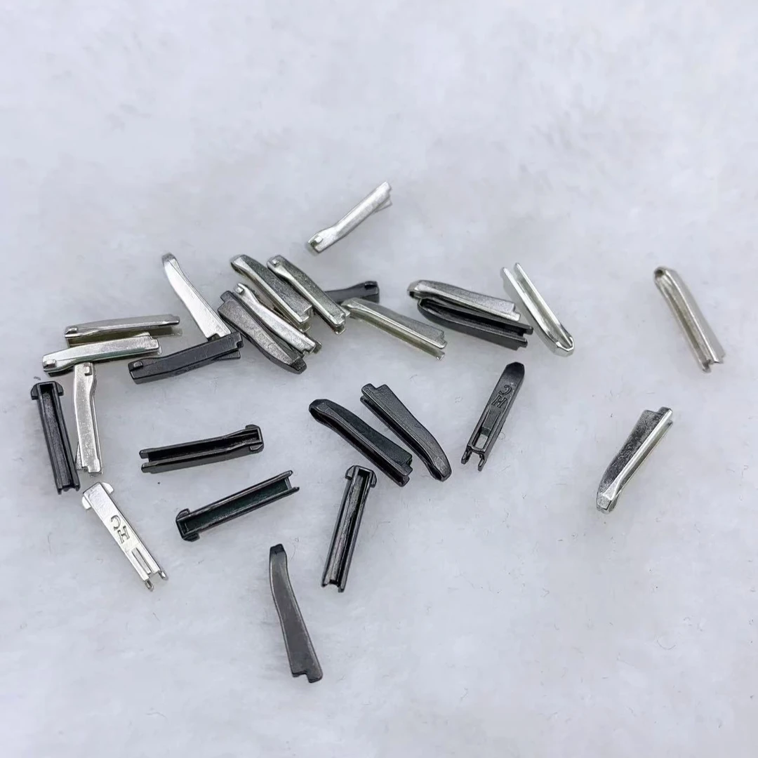 5号8号专用树脂双开插件羽绒服工作服夹克修改拉链专用双开插旗