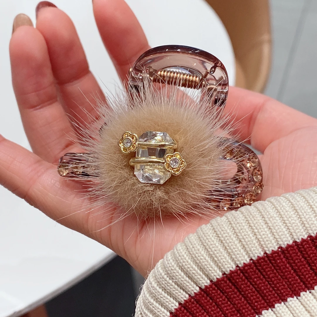 M1470秋冬新款韩版时尚气质6厘米发抓韩式简约款剪刀小抓夹甜美