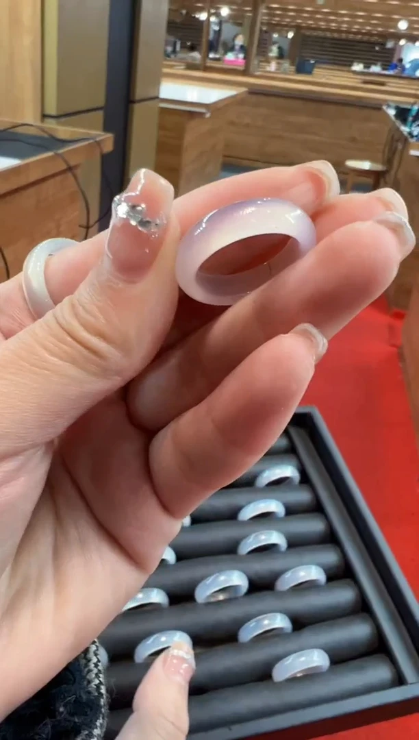 【闪购商品】玛瑙/玉髓戒圈未镶嵌多样性发货