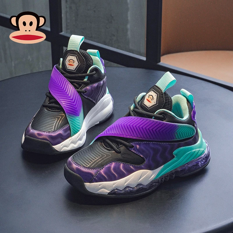 【万达撤柜】大嘴猴儿童篮球鞋男童正品2024新款春秋季学生大童男孩