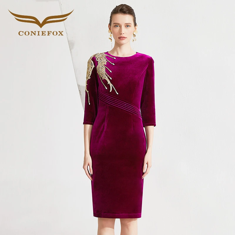 创意狐晚礼服喜婆婆婚宴装高贵年轻礼服2024新款妈妈礼服晚宴礼服