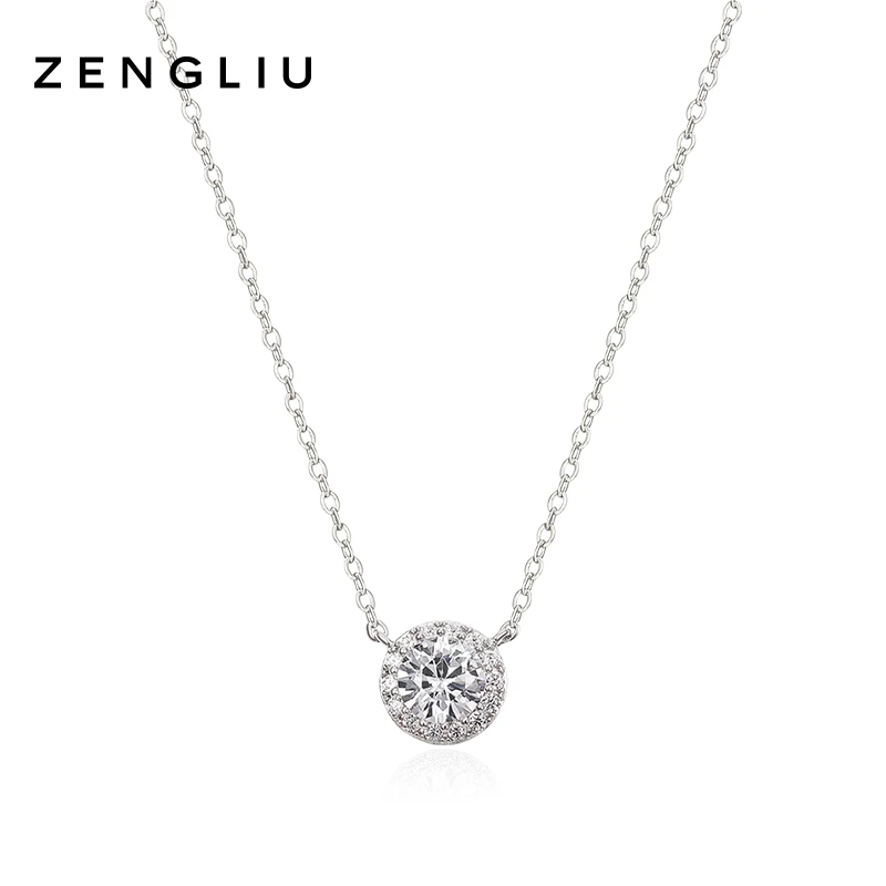 ZEGL 坠链均925银 纯银轻奢项链女ins简约冷淡风锁骨毛衣链吊坠