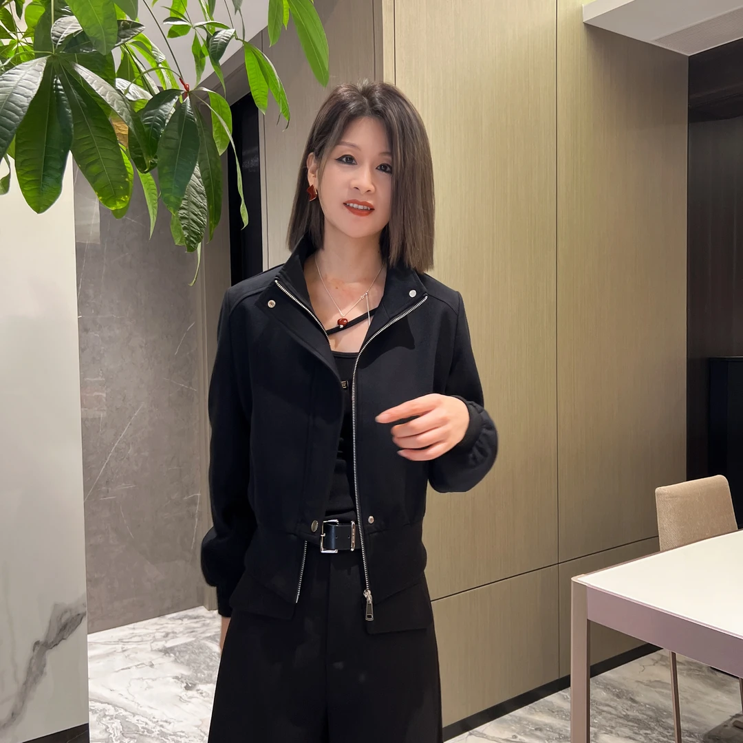 女人阁（外套863）24年新款时尚百搭气质经典夹克外套