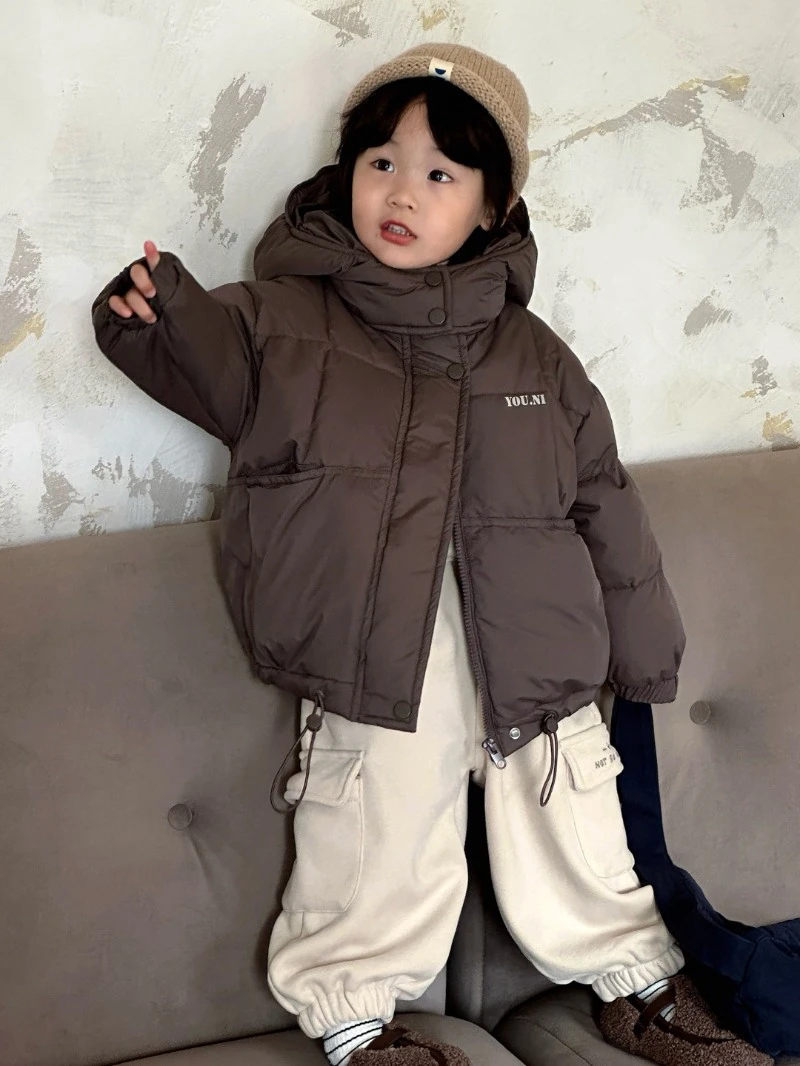 新品与你品牌时尚潮酷儿童羽绒服男童女童加厚保暖冬季外套