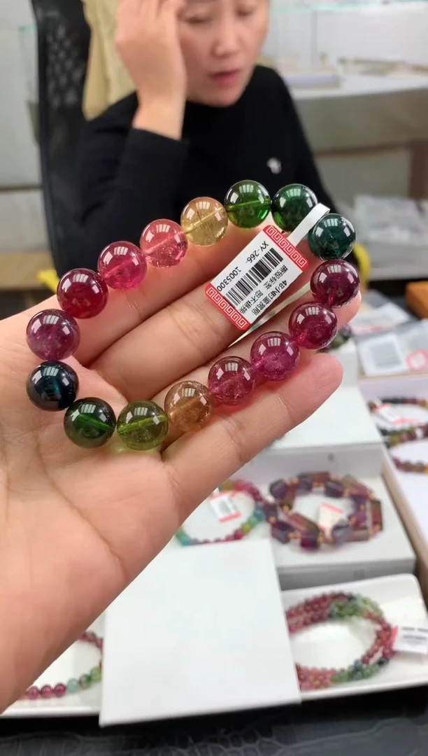 【闪购商品】碧玺手串未镶嵌多样性发一条