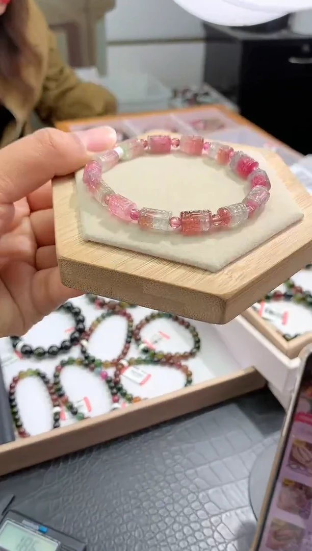 【闪购商品】碧玺手串未镶嵌多样性发一条
