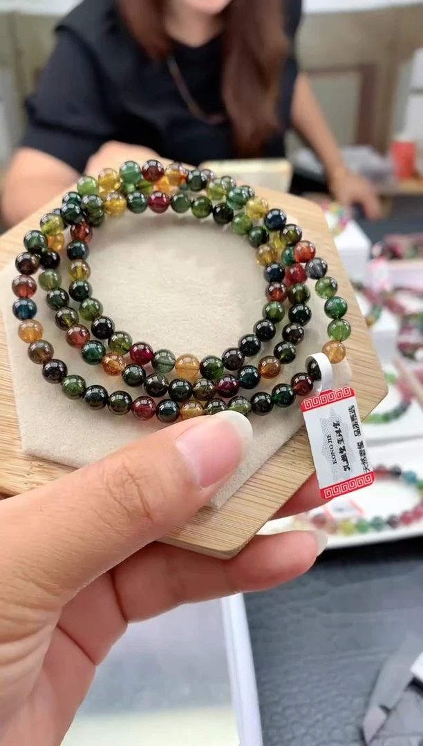 【闪购商品】碧玺手串未镶嵌多样性发一条