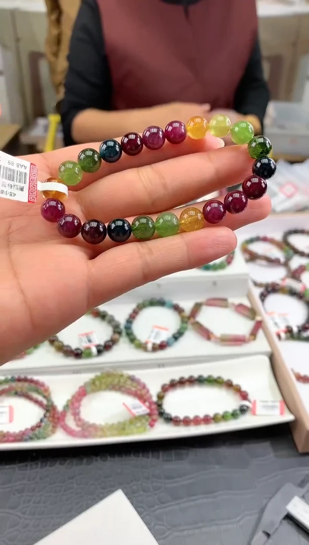 【闪购商品】碧玺手串未镶嵌多样性发一条
