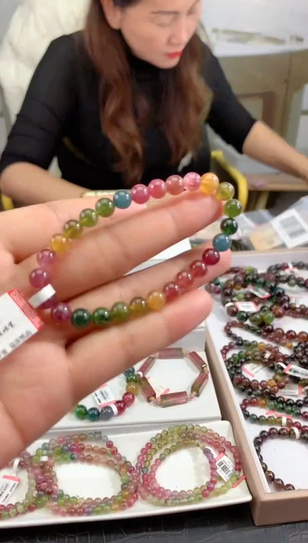 【闪购商品】碧玺手串未镶嵌多样性发一条