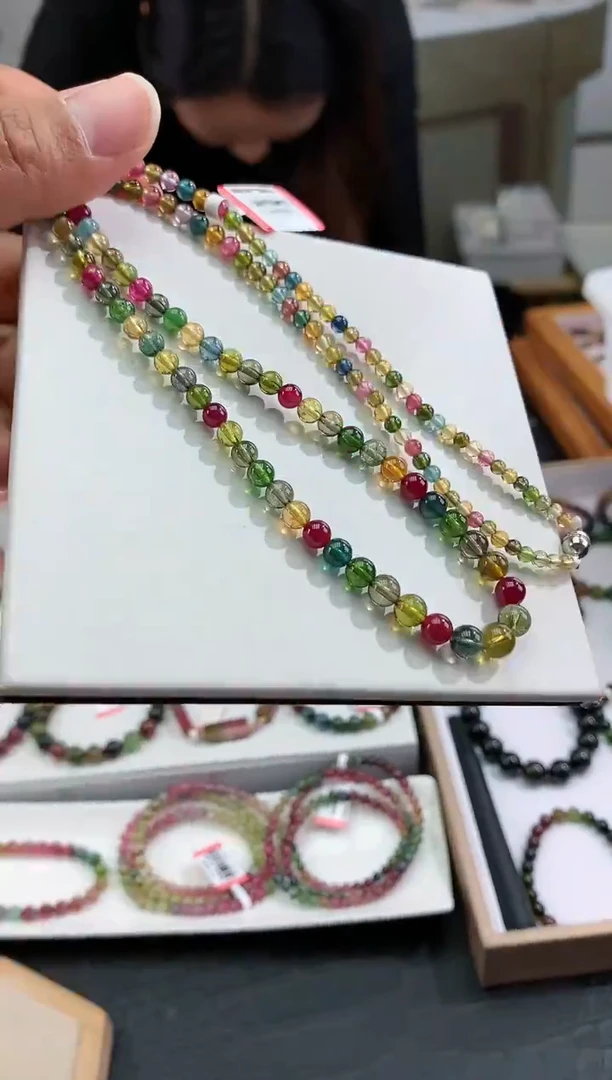 【闪购商品】碧玺手串未镶嵌多样性发一条