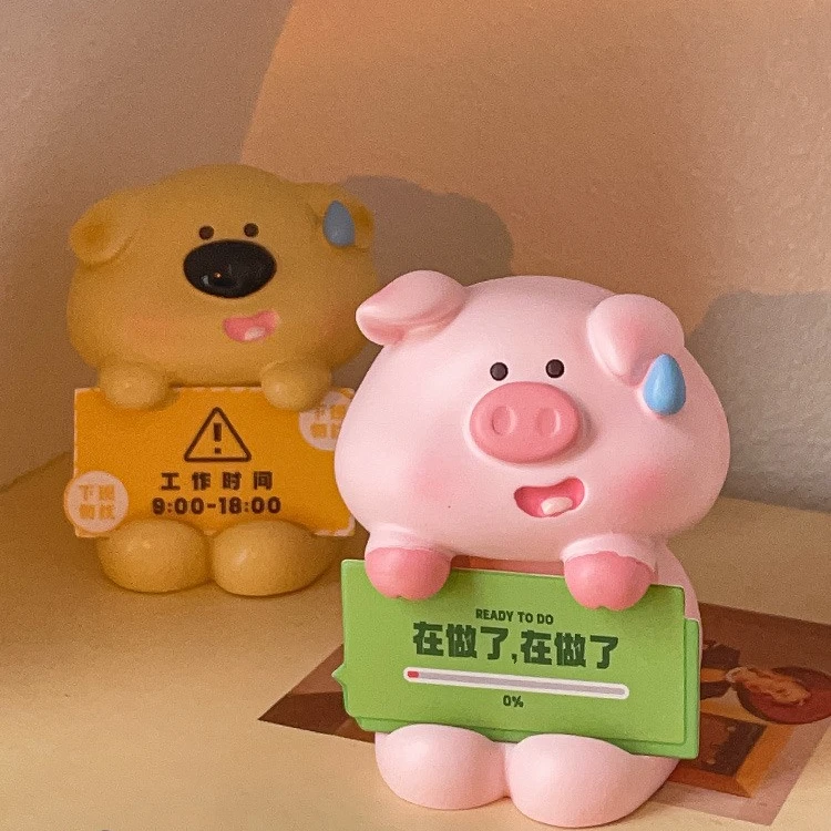 打工人佛系小摆件电视柜办公室桌面工位生日礼物七夕送女朋友礼品