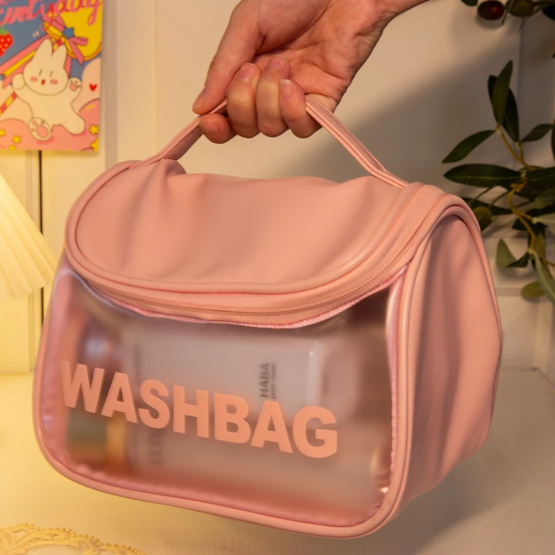透明防水化妆包大容量2024女旅行收纳刷包学生便携洗澡游泳洗漱包