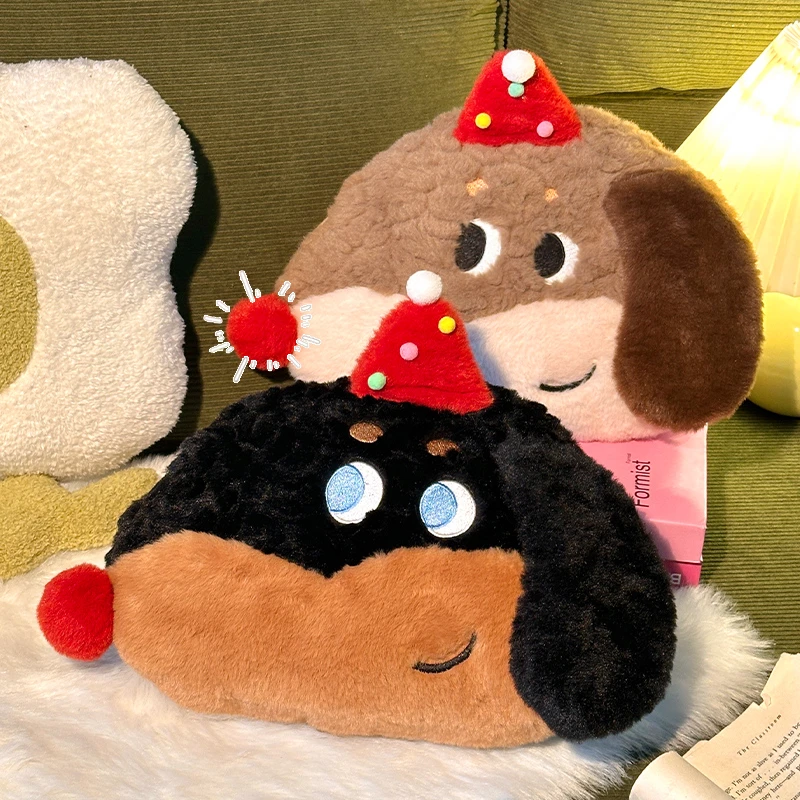 圣诞帽小狗热水袋充电暖水袋防爆可爱暖手宝学生送女生毛绒电暖宝