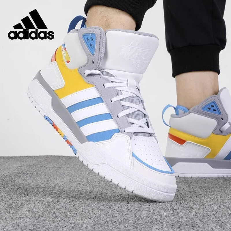阿迪达斯adidas NEO运动鞋男女鞋拼接高帮防滑板鞋休闲鞋 GY4796