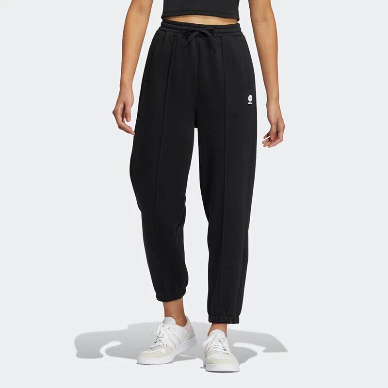 adidas阿迪达斯正品neo女裤加绒保暖束脚休闲长裤运动裤HZ2409