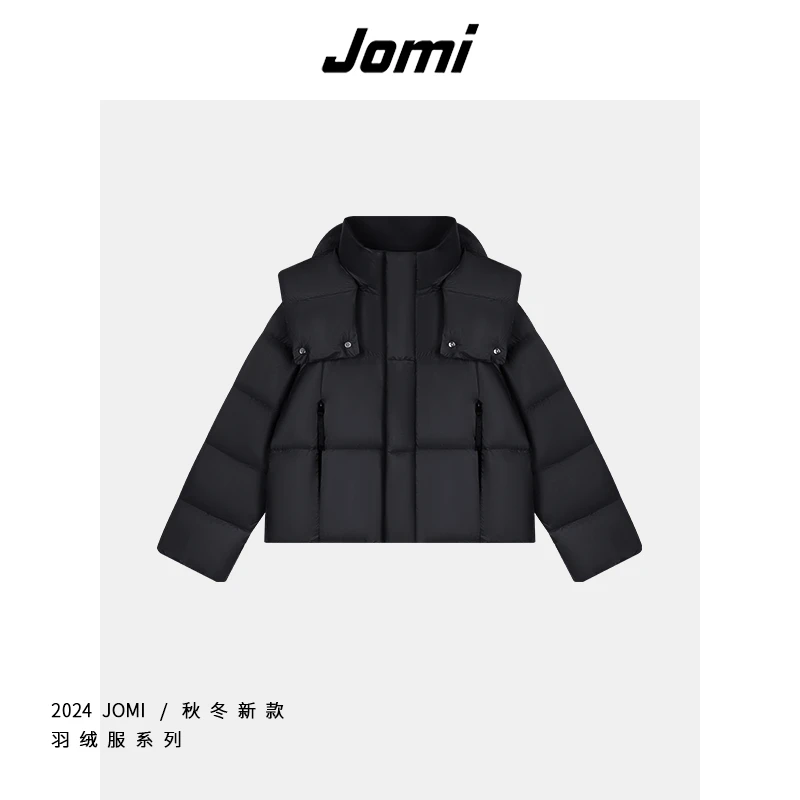 JOMI冬季时尚百搭羽绒服小众女士保暖休闲羽绒外套A249