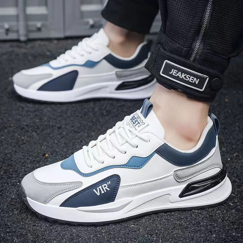 男鞋2024秋春季新款男士休闲运动鞋百搭厚底学生跑步耐磨时尚潮鞋