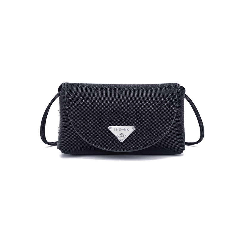 【工厂直销】2024“打钉包”闪亮黑轻柔感轻奢女士包包